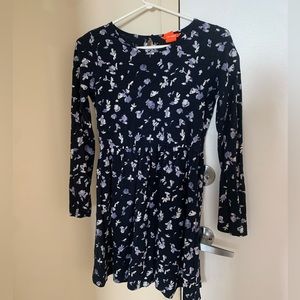 Joe fresh girls large-xl navy floral dress